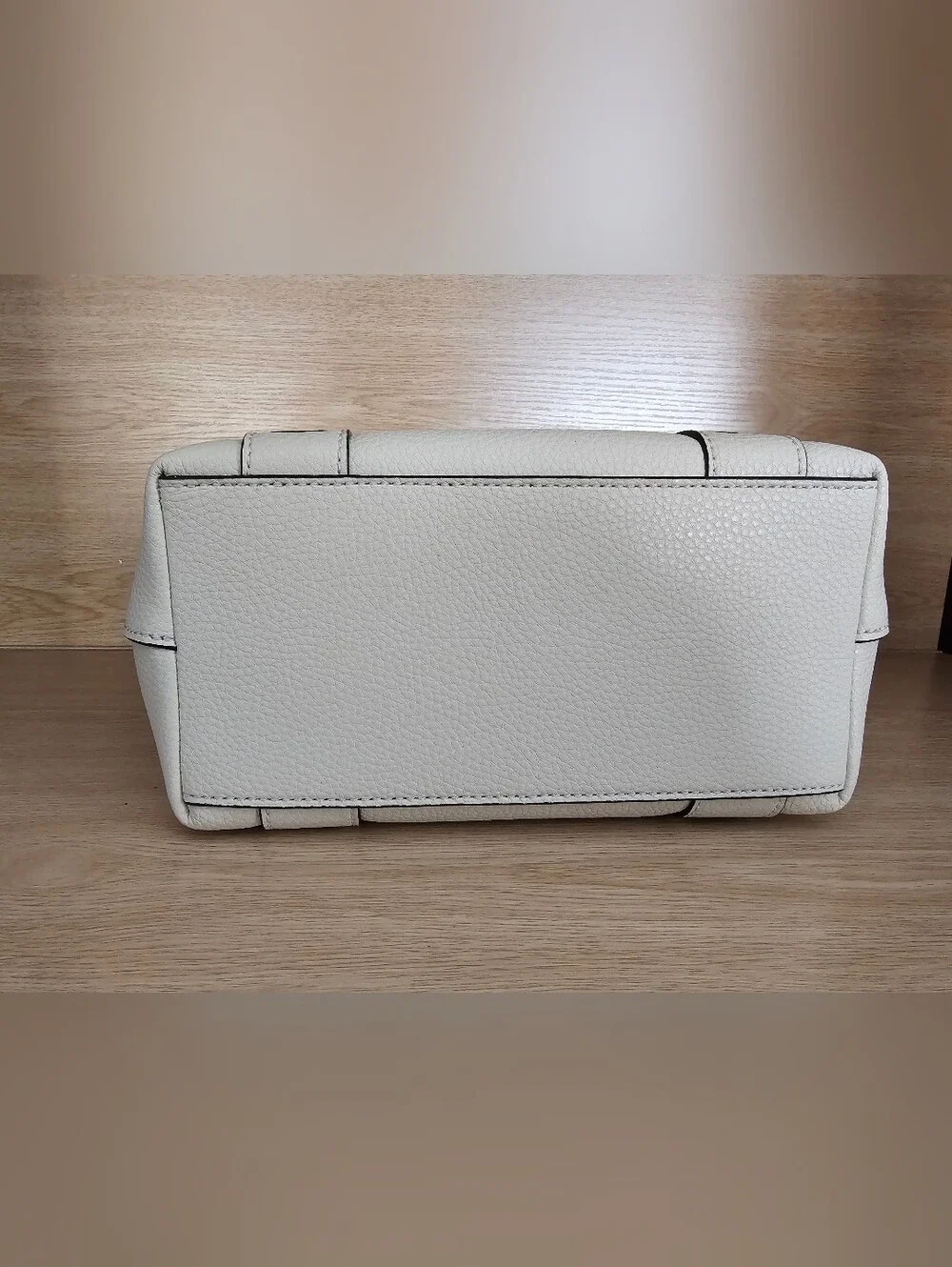 Marc Jacobs Marshmallow Pebbled Leather Tote with Logo Straps